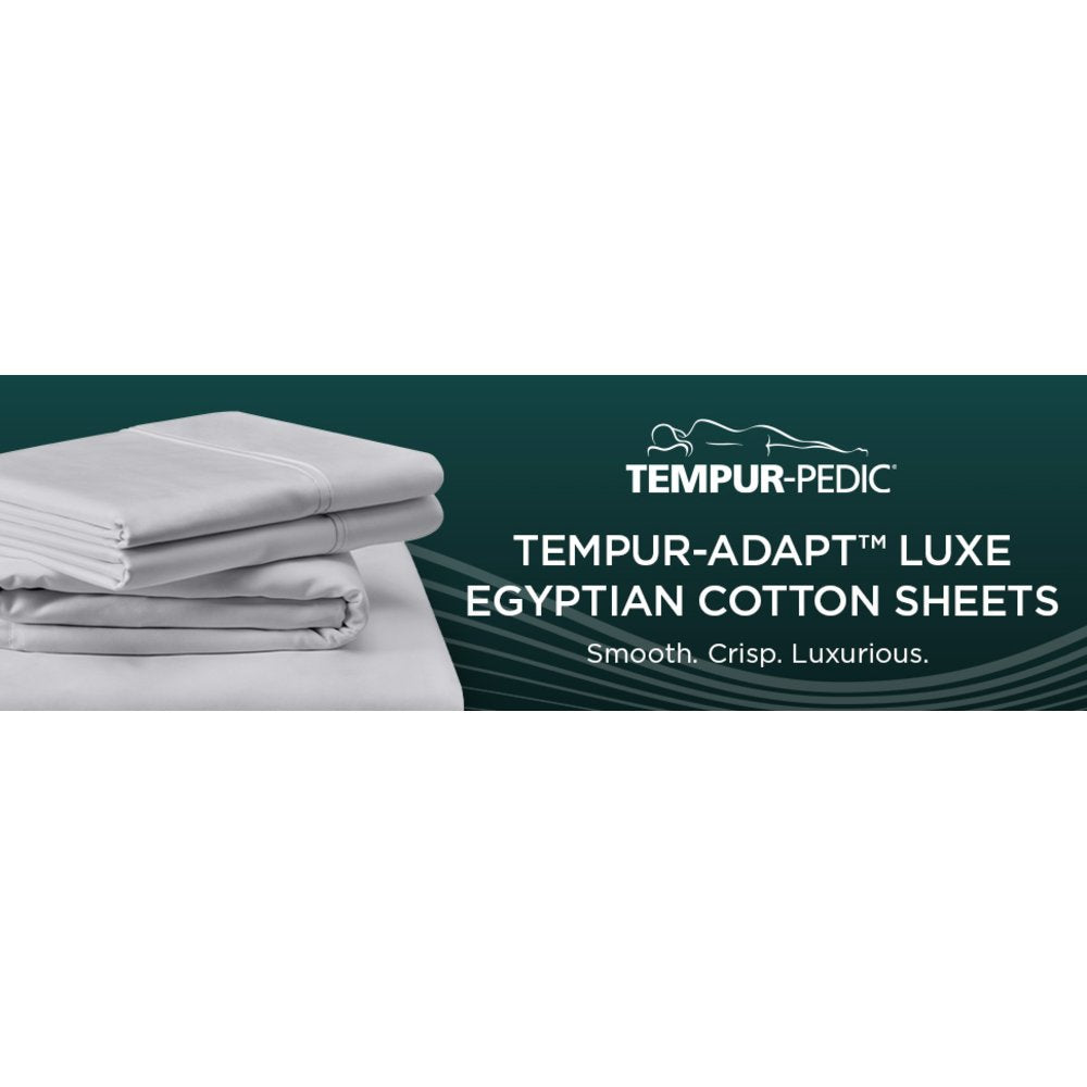 TEMPUR Luxe Egyptian Cotton Pillowcase Set White