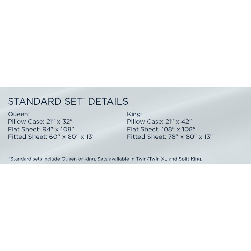 TEMPUR Classic Cotton Sheet Set Cool Gray