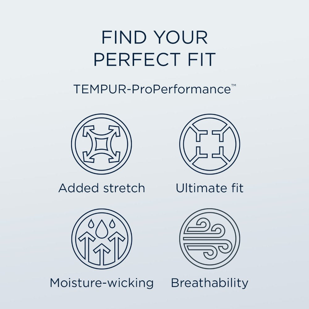 Tempur-Pedic ProPerformance Pillowcase Set - Graphite