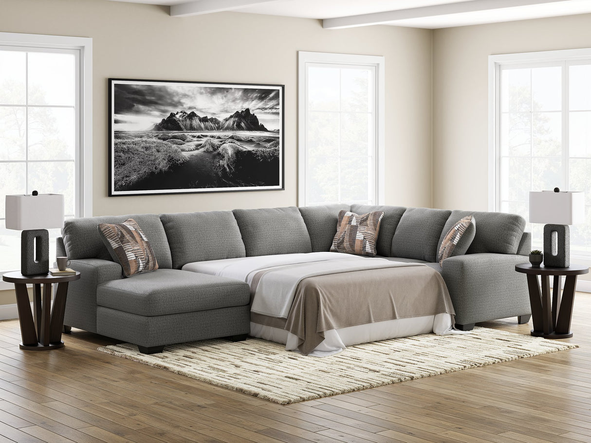 Clarington Sleeper Sectional with Chaise - Furniture World