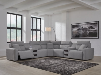Modmax II Power Reclining Sectional with Audio Consoles - Furniture World