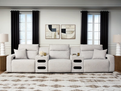 Modmax II Power Reclining Sectional with Audio Consoles - Furniture World