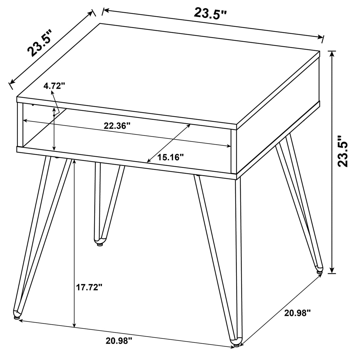 Fanning Lift-Top Coffee Table Set