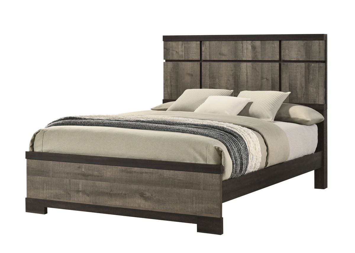 Crown Mark Furniture Remington Queen Panel Bed in Brown B8160-Q image