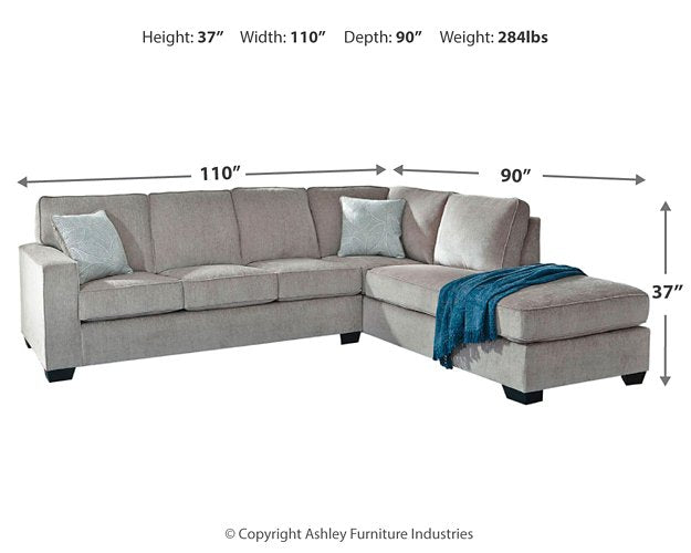 Altari Sleeper Sectional with Chaise - Furniture World