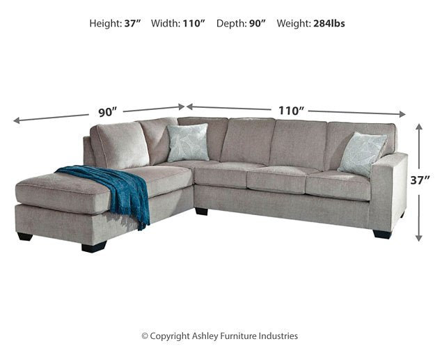 Altari Sleeper Sectional with Chaise - Furniture World