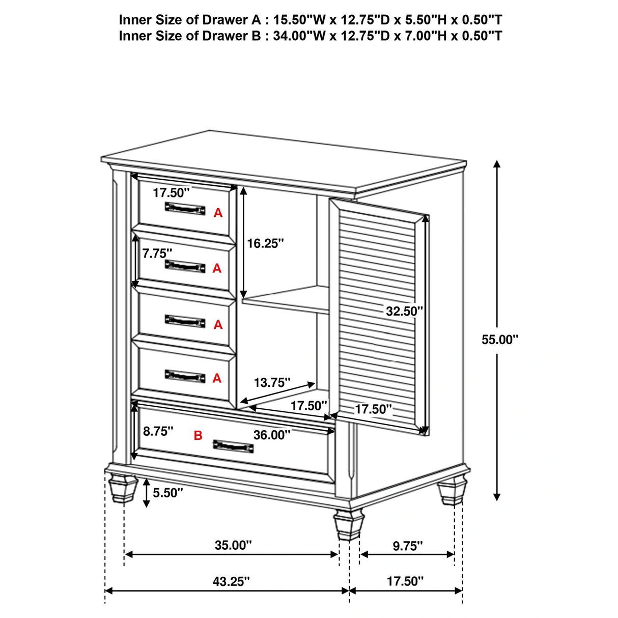 Franco Door Chest