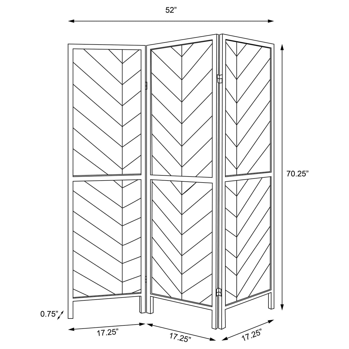 Marlene Three-Panel Room Divider