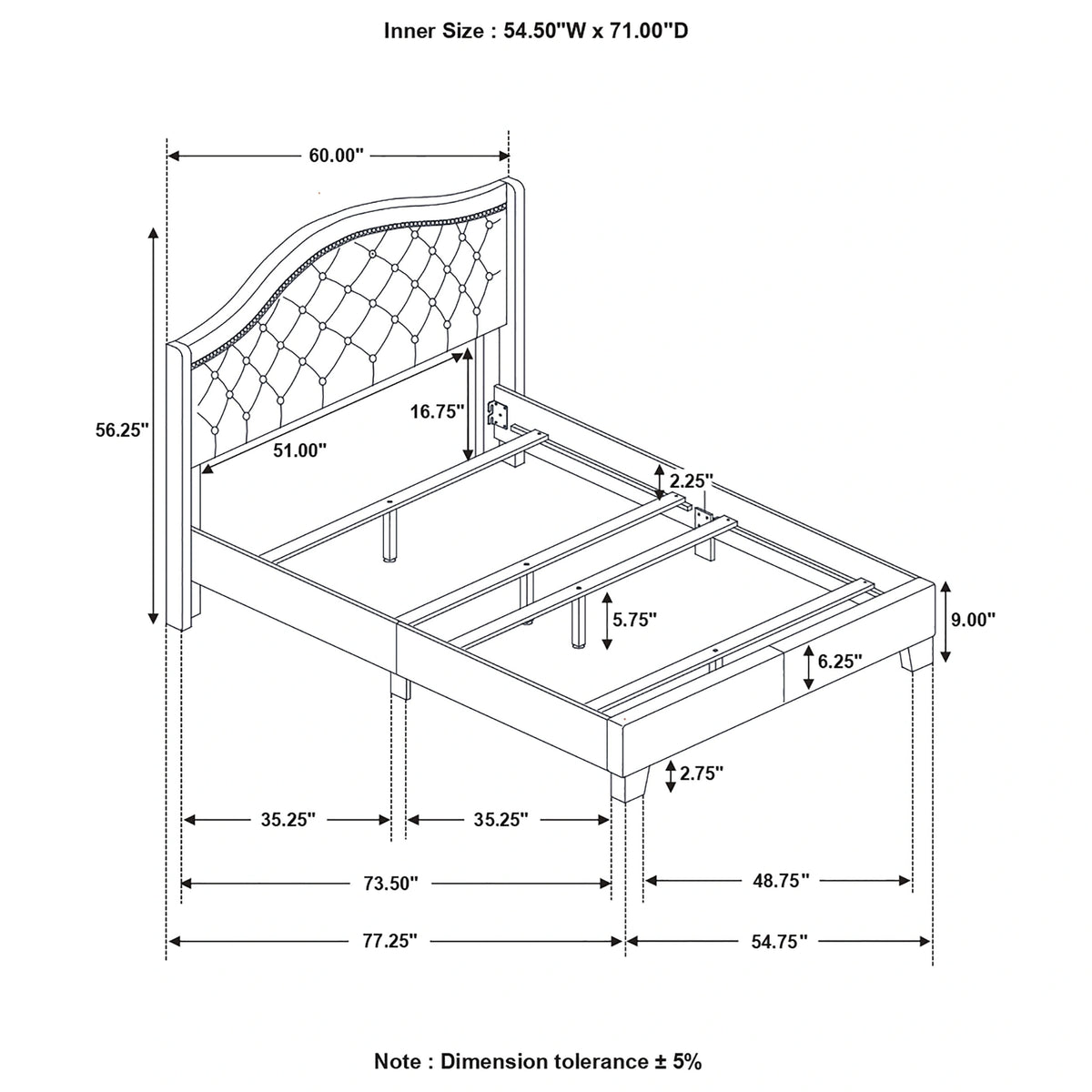 Sonoma Wingback Bed