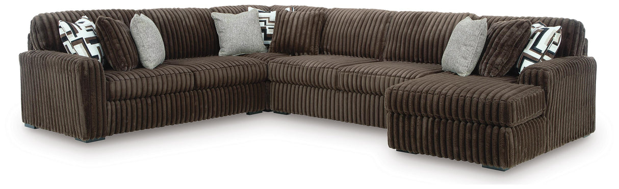 Midnight-Madness Sectional with Chaise