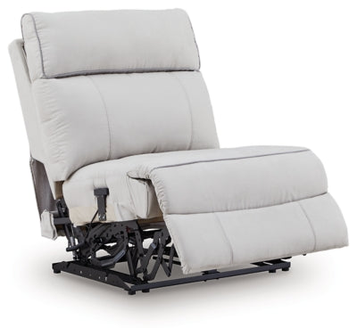 Social Pointe Reclining Sectional with Storage Consoles - Furniture World