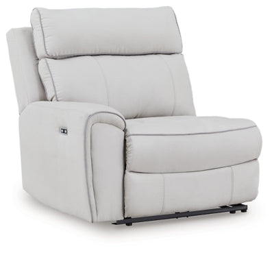 Social Pointe Reclining Sectional with Storage Consoles - Furniture World