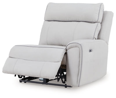 Social Pointe Reclining Sectional with Storage Consoles - Furniture World