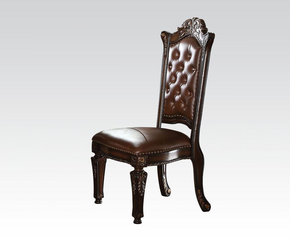 Acme Vendome Dining Side Chair with Leather-Like Uphostery (Set of 2) 62004 - Furniture World
