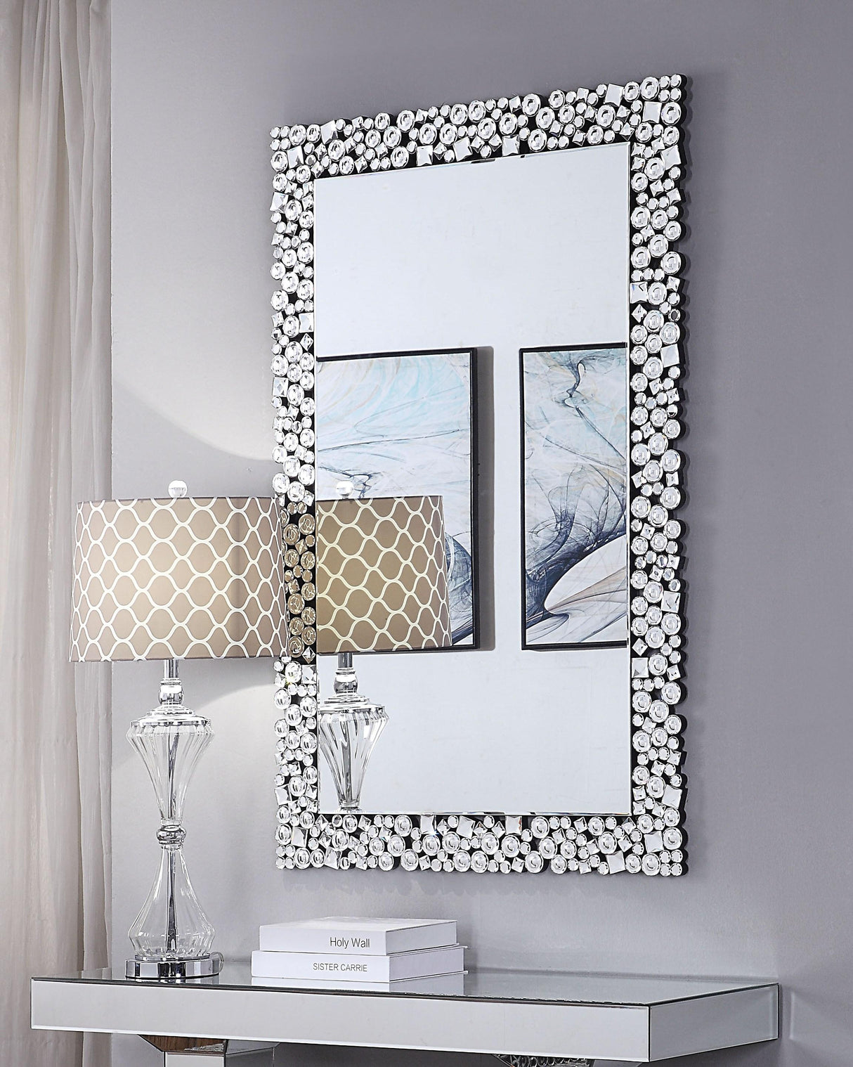 Kachina Mirrored & Faux Gems Wall Decor - Furniture World