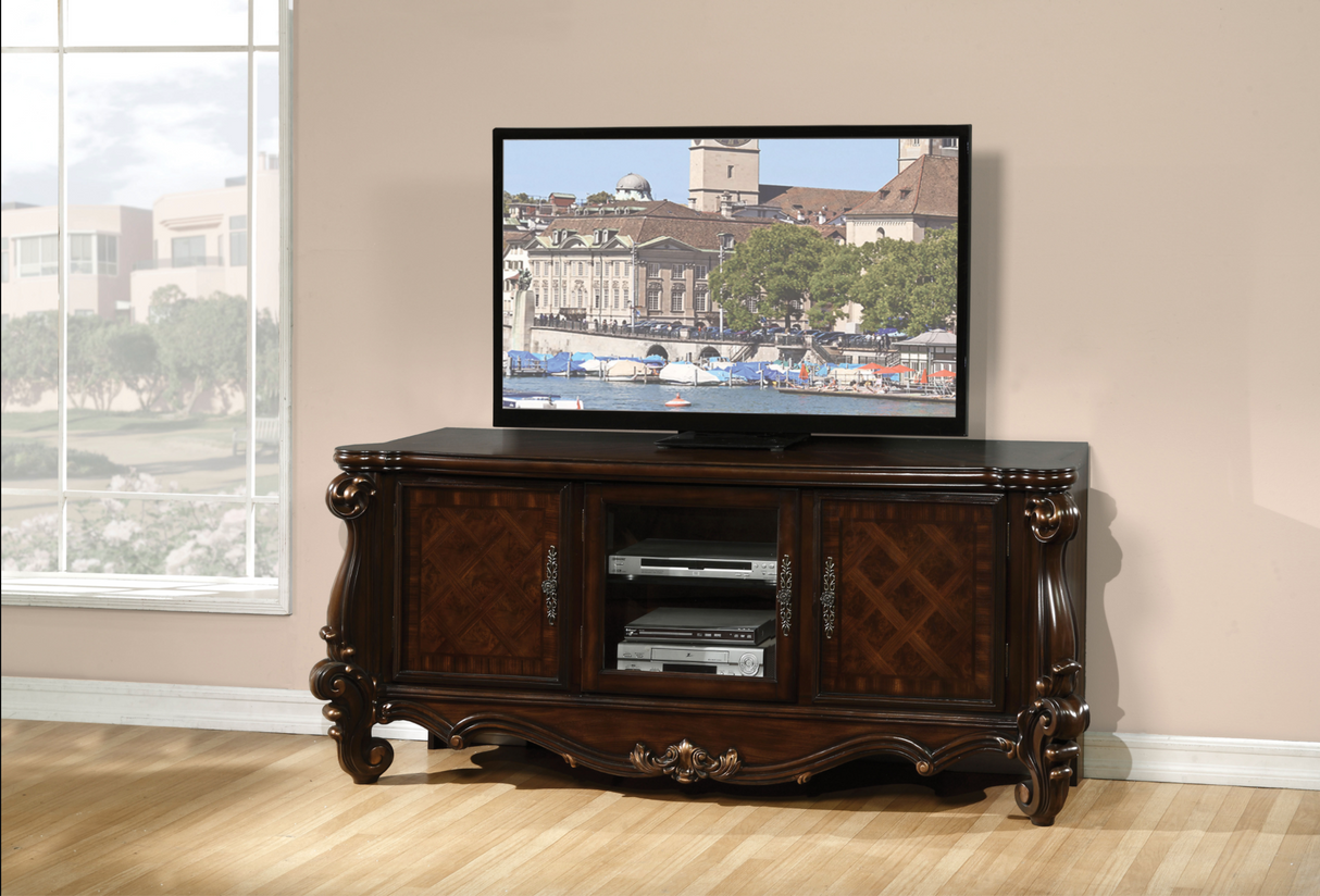 Versailles Cherry Oak TV Stand - Furniture World