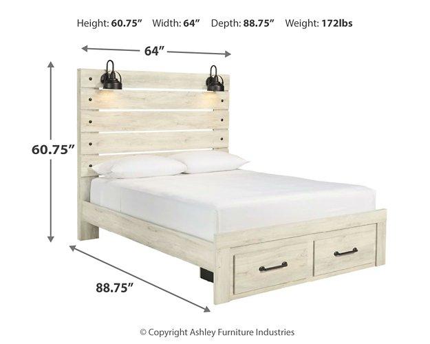 Cambeck Bed with 2 Storage Drawers - Furniture World