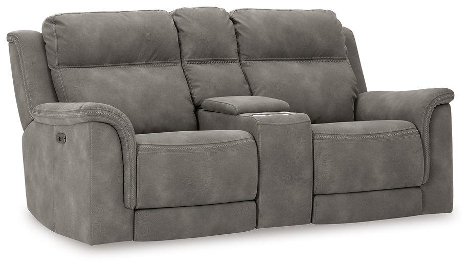 Next-Gen DuraPella Power Reclining Loveseat with Console - Furniture World
