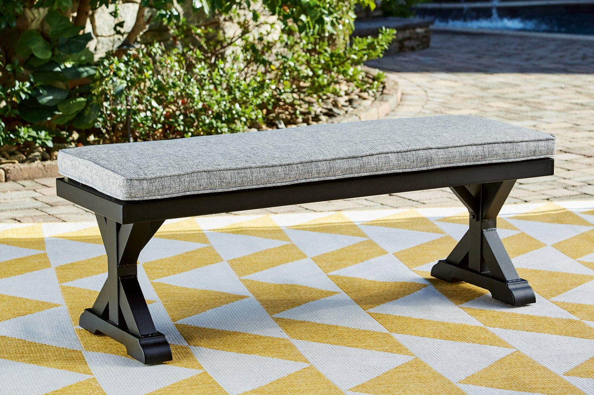 Beachcroft Outdoor Bench with Cushion - Furniture World