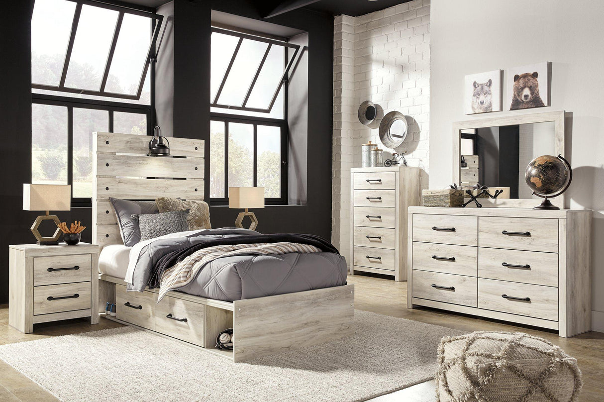 Cambeck Bed with 2 Storage Drawers - Furniture World