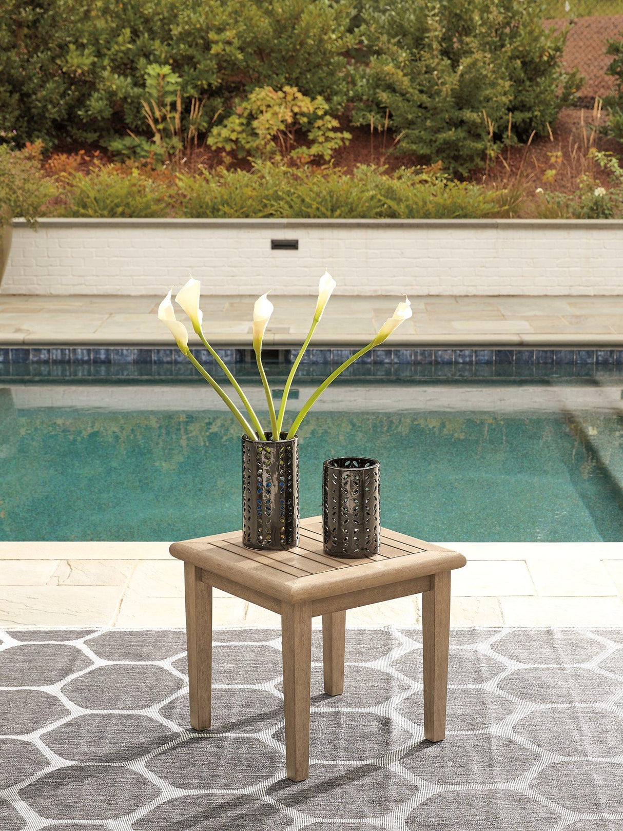 Gerianne Outdoor Occasional Table Set - Furniture World