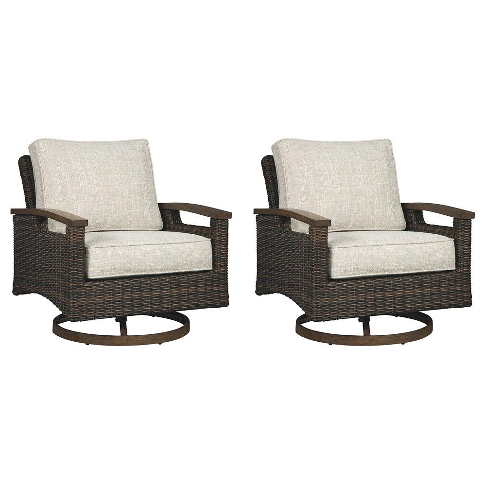 Paradise Trail Outdoor Loveseat, Lounge Chairs and Fire Pit Table - Furniture World