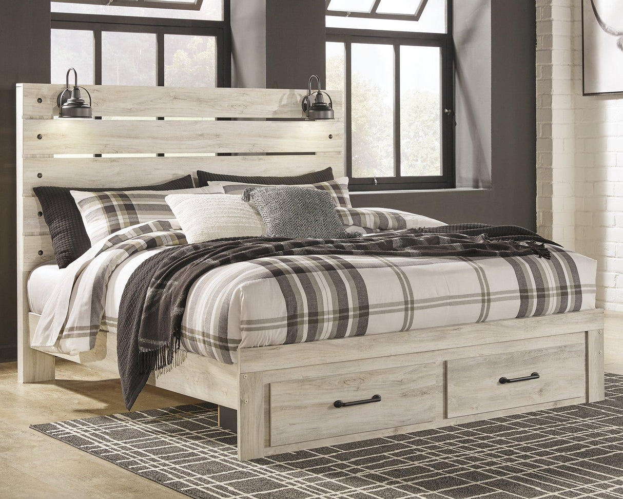 Cambeck Bed with 2 Storage Drawers - Furniture World