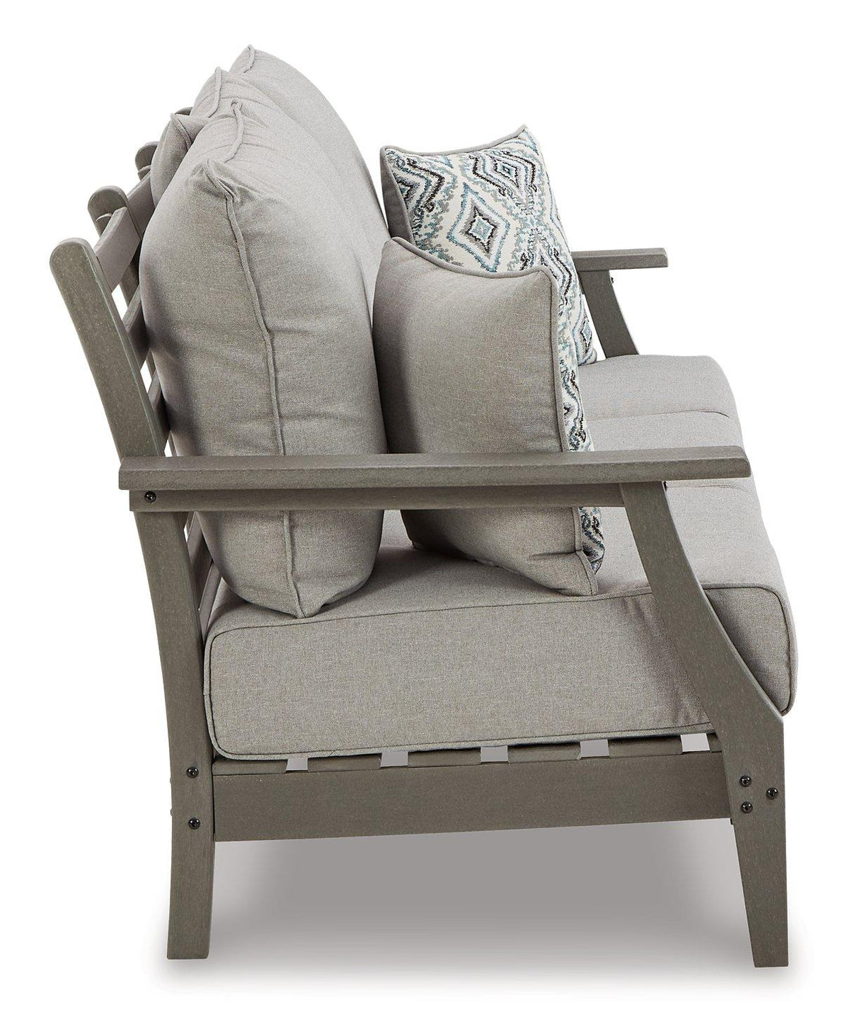 Visola Outdoor Sofa and Loveseat Set - Furniture World