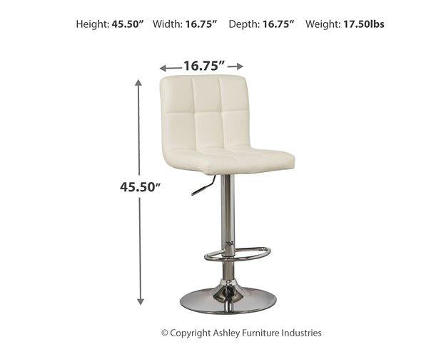 Bellatier Adjustable Height Bar Stool - Furniture World