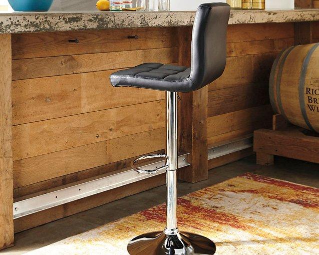 Bellatier Adjustable Height Bar Stool - Furniture World