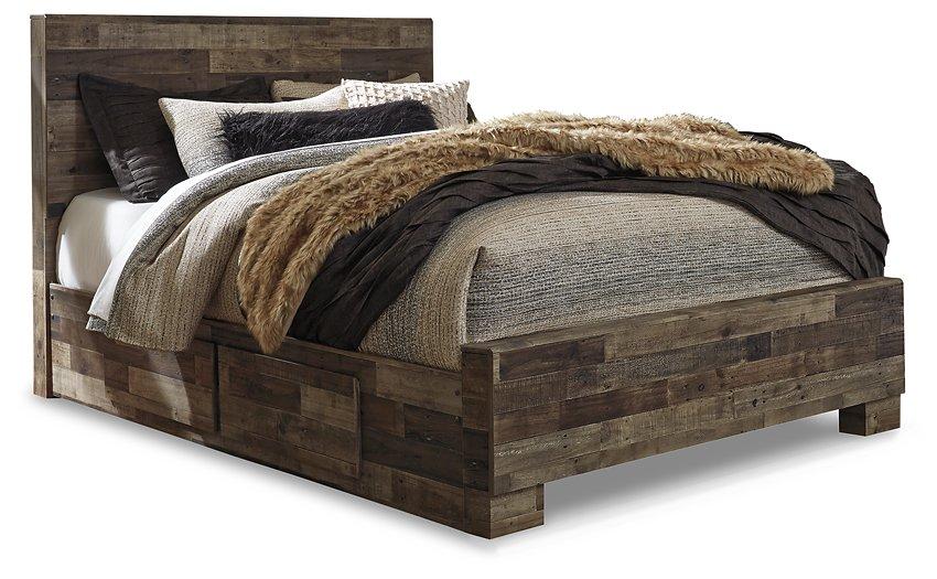 Derekson Bed with 2 Side Storage - Furniture World