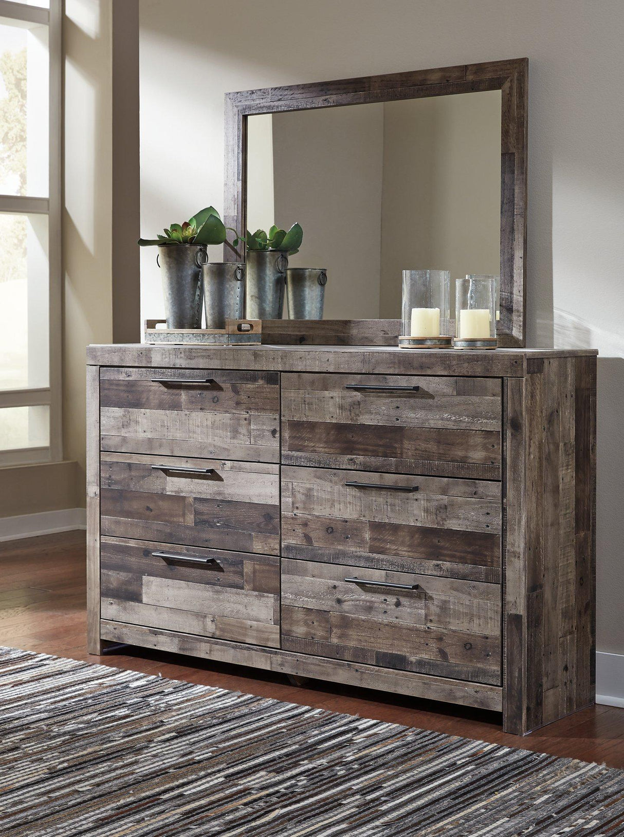 Derekson Dresser and Mirror - Furniture World