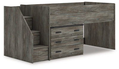 Frandern Loft Bed with Drawer Storage - Furniture World