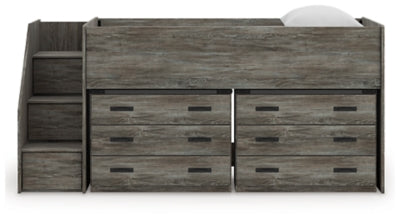 Frandern Loft Bed with Drawer Storage - Furniture World