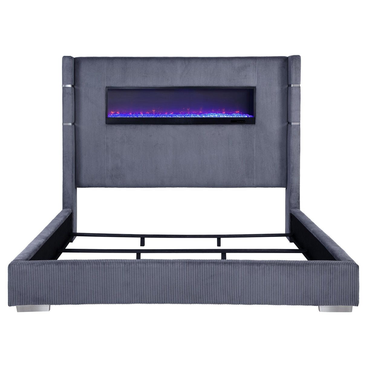 Tisdall Wingback Bed with Flame Visualizer - Furniture World