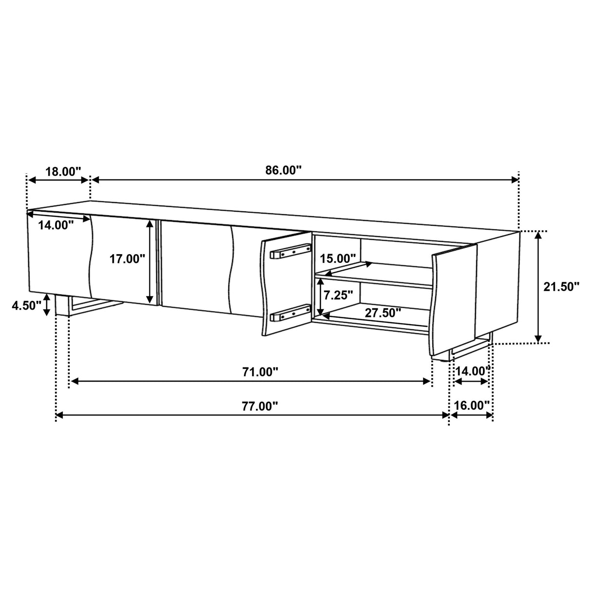 Trask TV Stand - Furniture World