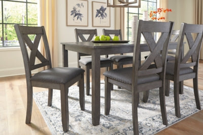 Caitbrook Dining Table and Chairs (Set of 7) - Furniture World