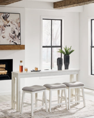 Robbinsdale Counter Height Dining Table and 3 Barstools Set - Furniture World