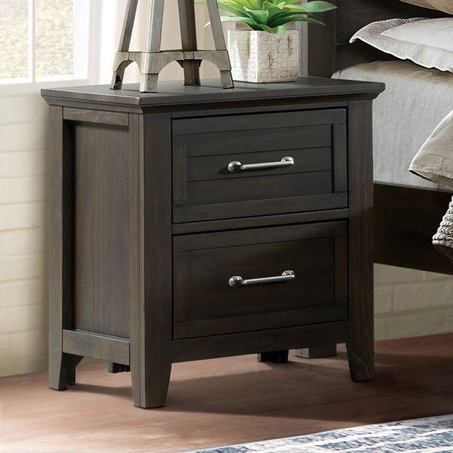 ALAINA Night Stand With USB Plug - Furniture World