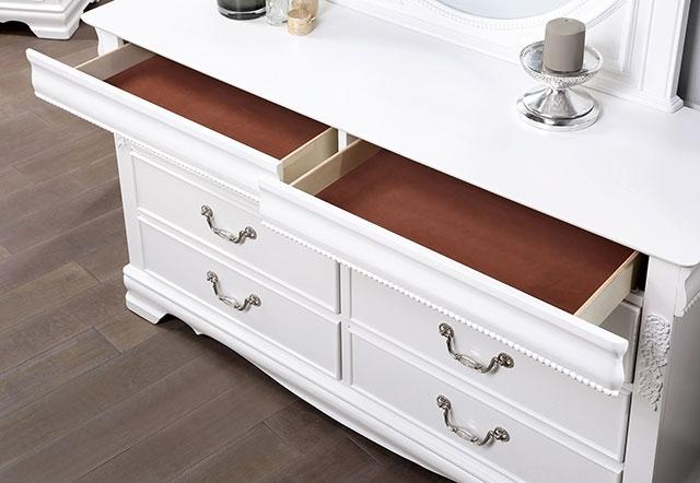 ALECIA Dresser, White - Furniture World