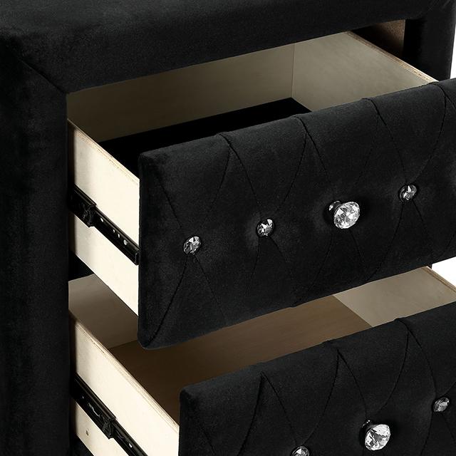 ZOHAR E.King Bed, Black - Furniture World