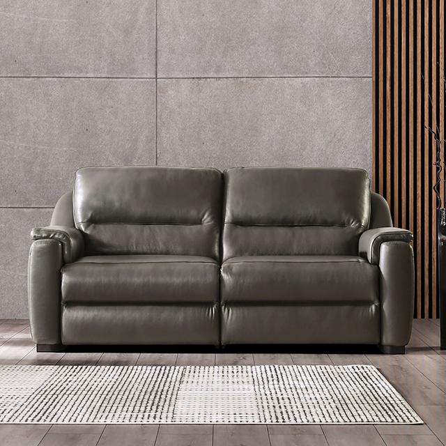 ALTAMURA Power Sofa, Gray & Beige - Furniture World