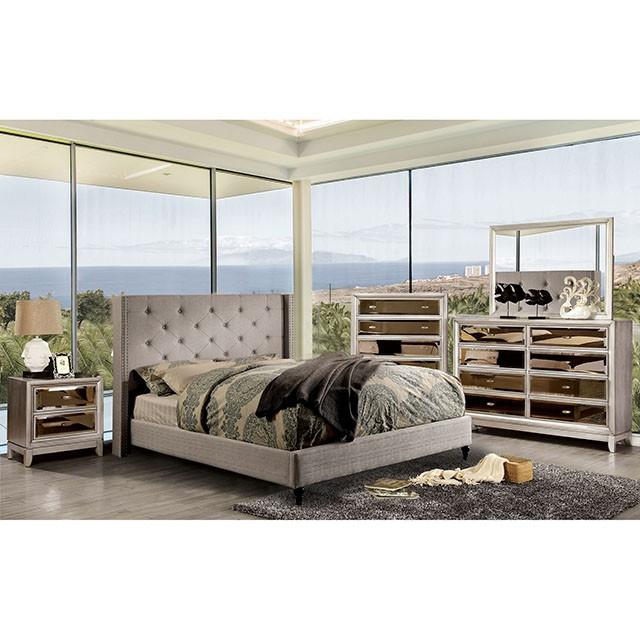 Anabelle Bed Blue & Gray - Furniture World