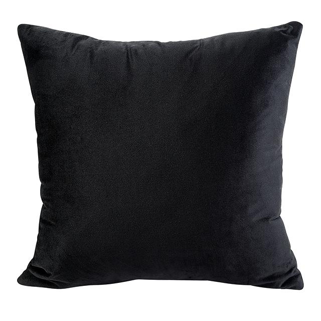 EVADNE Chair w/ Pillow, Black - Furniture World