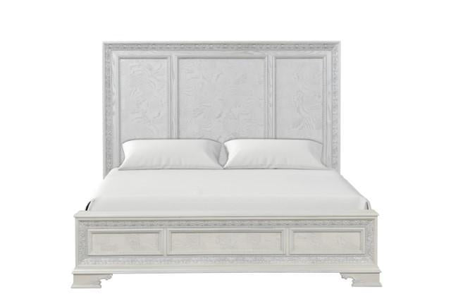 Stella Mia 4 Pc 5 Pc Queen Bedroom Set White - Furniture World