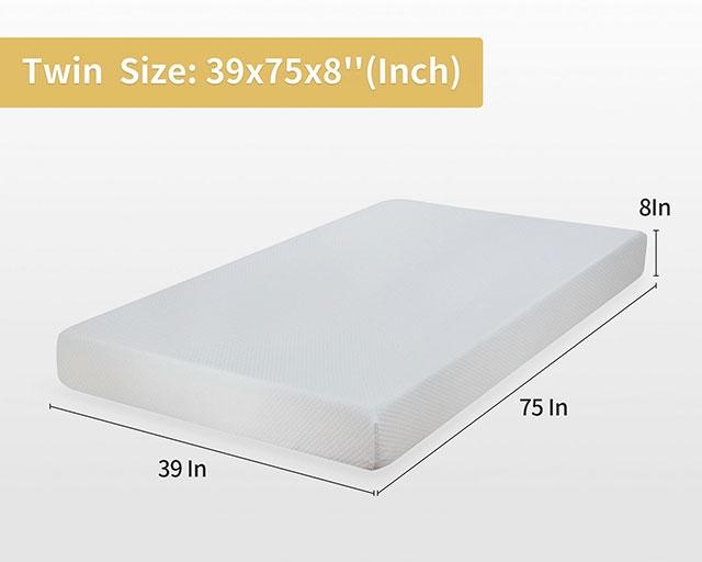 Artemisia 8" Cal. King, E.King, Full, & Queen Memory Foam Mattress - Furniture World