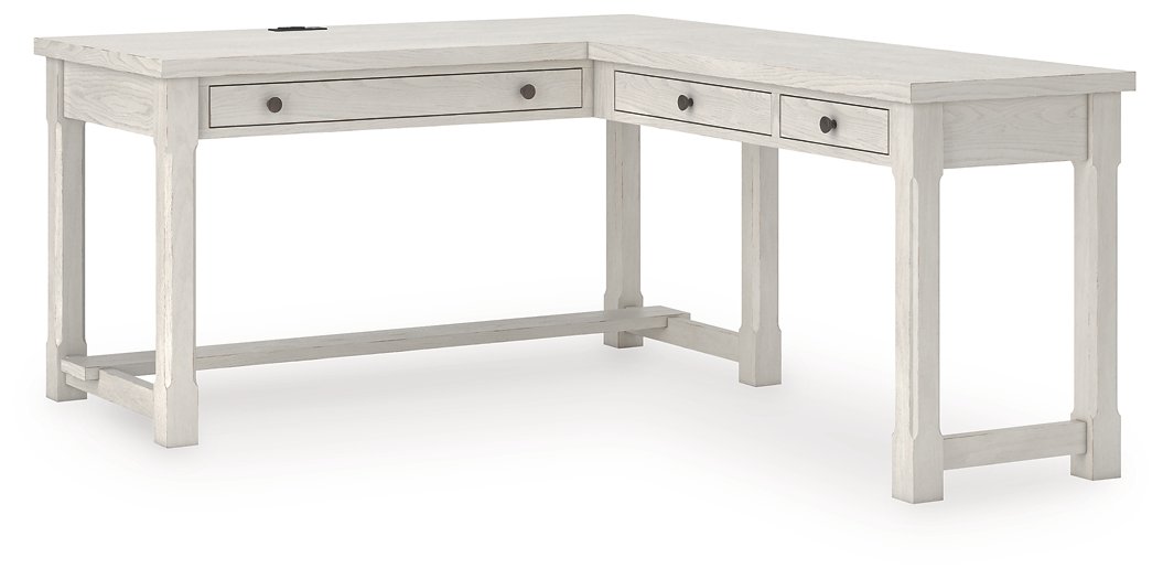 Robbinsdale L-Shaped Home Office Desk - Furniture World
