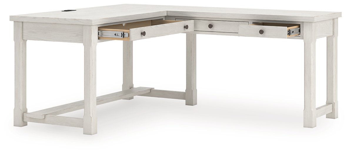 Robbinsdale L-Shaped Home Office Desk - Furniture World