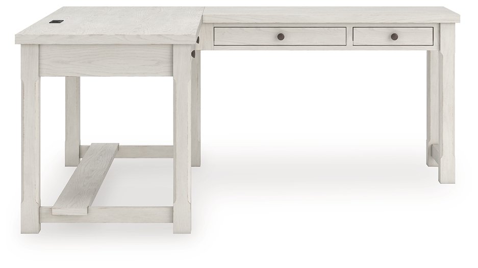 Robbinsdale L-Shaped Home Office Desk - Furniture World