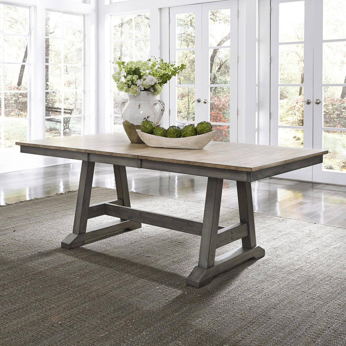 Lindsey Farm Trestle Table - Furniture World